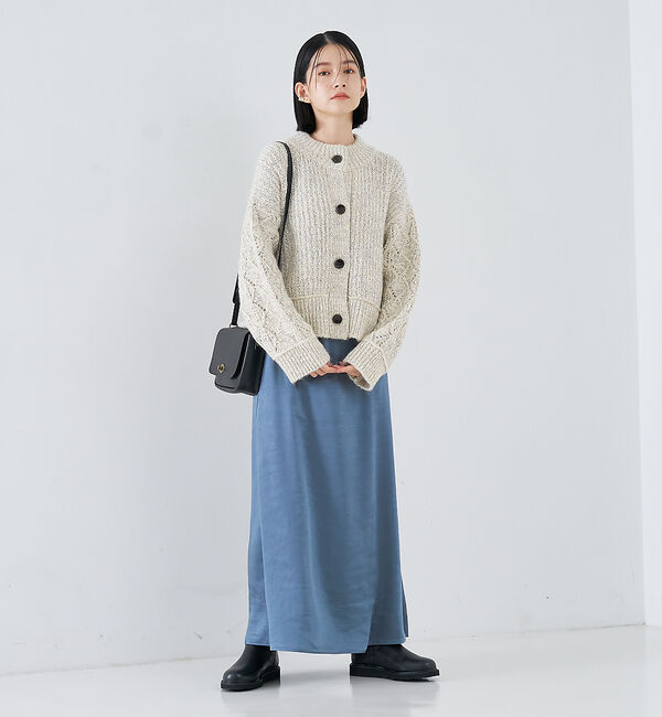 collex「ミックスヤーンボックスショートカーディガン」|カーディガン|