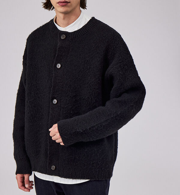 ABAHOUSE「WEB限定シャギーニットクルーカーディガン」|カーディガン|