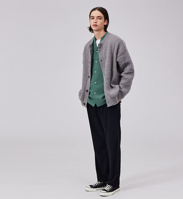 ABAHOUSE「WEB限定シャギーニットクルーカーディガン」|カーディガン|