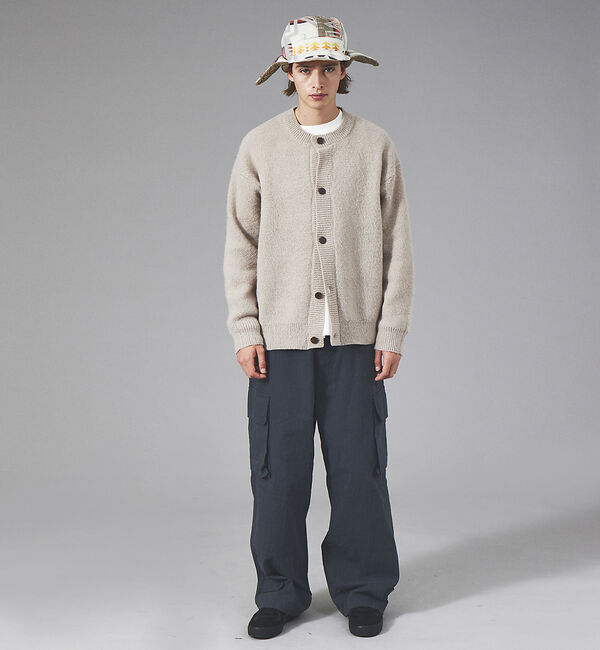 ABAHOUSE「WEB限定シャギーニットクルーカーディガン」|カーディガン|