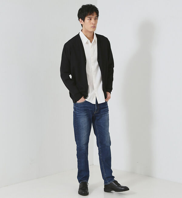 ABAHOUSE「【シルクブレンド】ベーシック Vネック カーディガン」|カーディガン|