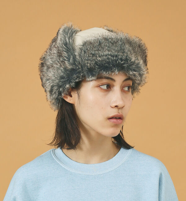 ABAHOUSE「【RUBEN/ルーベン】FAKE LEATHER FLIGHT/レザーフライトキ」|その他|アイボリー