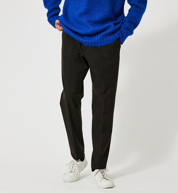 ABAHOUSE「【尾州】ダブルピーチ ノータック イージーパンツ」|その他|ブラウン