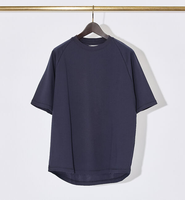 ABAHOUSE「【ロイヤルポンチ】シルクタッチ アトリエTシャツ」|Tシャツ・カットソー|ネイビー