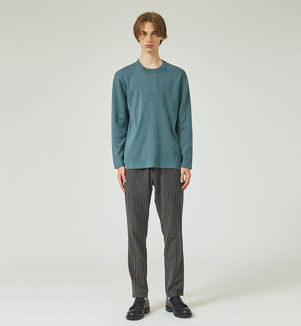 ABAHOUSE「【定番】総針 プルオーバー ニット / クルーネックニット」|ニット・セーター|