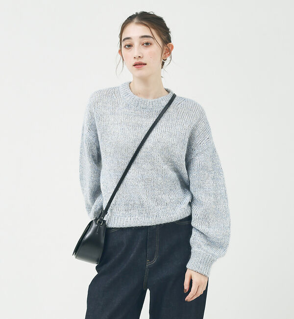 Rouge vif「ラメ&times;モヘア ニットプルオーバー」|ニット・セーター|