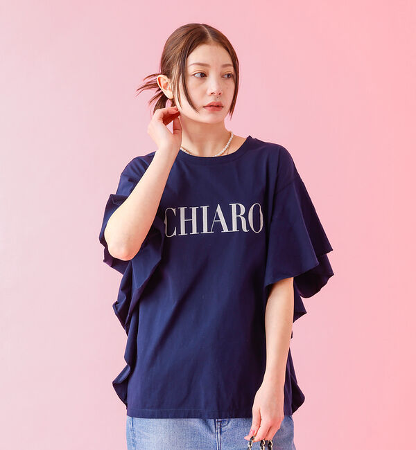 Rouge vif「＜別注＞【MICA&DEAL /マイカアンドディール】ロゴTシャツ / フレアス」|Tシャツ・カットソー|