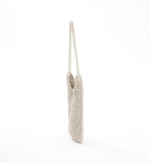 Rouge vif「【Swaraj/スワラージ】マクラメメタリック　ワンハンドルバッグ / ハンドバ」|ハンドバッグ|