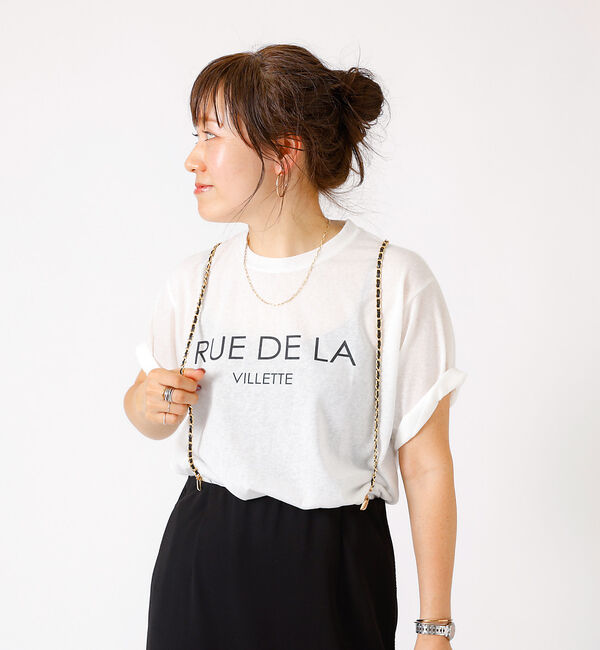 Rouge vif「ビットシアーロゴTシャツ」|Tシャツ・カットソー|