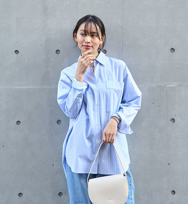 Rouge vif「ストライプオーバーシャツ」|シャツ・ブラウス|