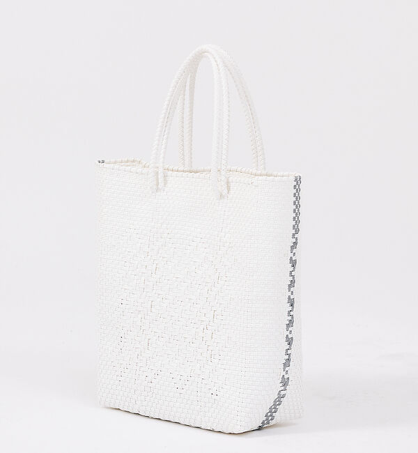 Rouge vif「【MOON BIRD/ムーンバード】手編みのメルカドバッグM/縦長/ギフト【WE」|トートバッグ|