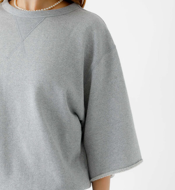 Rouge vif「【IRONING / アイロニング】Glitter sweat hslv / グ」|Tシャツ・カットソー|