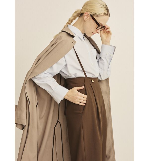 Rouge vif「【2サイズ展開】ステンカラーロングコート」|ステンカラーコート|