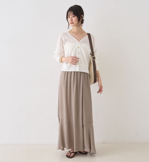 Rouge vif「キュプラフィブリルイージーギャザースカート【予約】」|スカート|