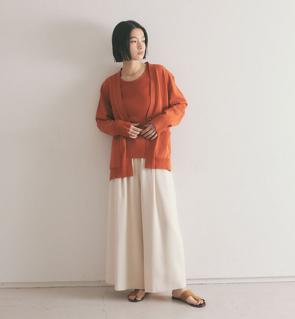 qualite「《アンサンブル対応》フォルムニットカーデ」|カーディガン|