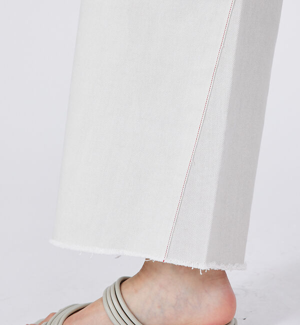 qualite「【SERGE】WIDE W SELVEDGE ワイドデニムパンツ」|デニム|