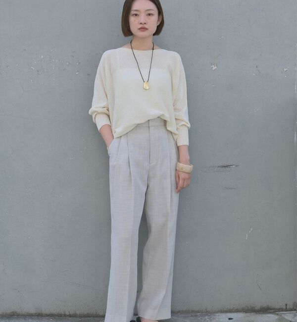 qualite「【大人気アイテムが進化して新登場！】camifine ニットプルオーバー【予約】」|Tシャツ・カットソー|