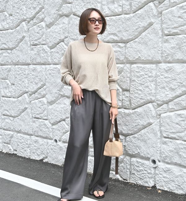 qualite「【大人気アイテムが進化して新登場！】camifine ニットプルオーバー【予約】」|Tシャツ・カットソー|