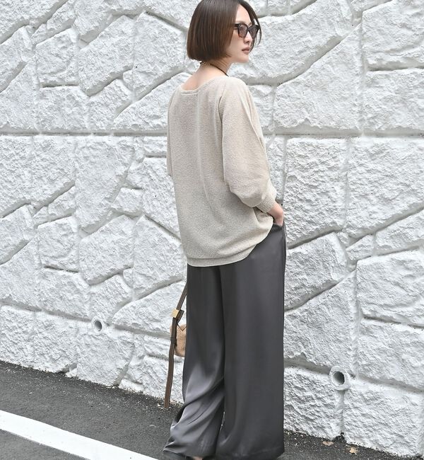 qualite「【大人気アイテムが進化して新登場！】camifine ニットプルオーバー【予約】」|Tシャツ・カットソー|