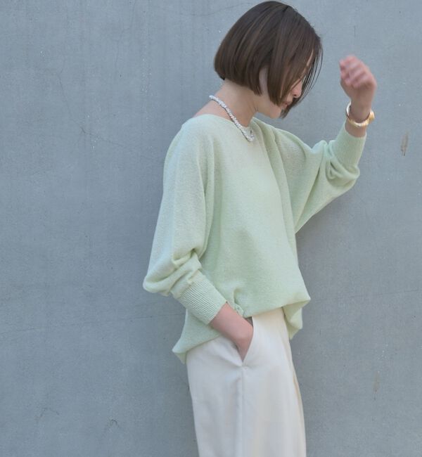 qualite「【大人気アイテムが進化して新登場！】camifine ニットプルオーバー【予約】」|Tシャツ・カットソー|