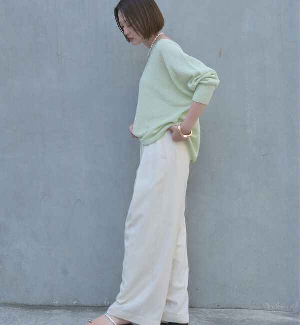 qualite「【大人気アイテムが進化して新登場！】camifine ニットプルオーバー【予約】」|Tシャツ・カットソー|