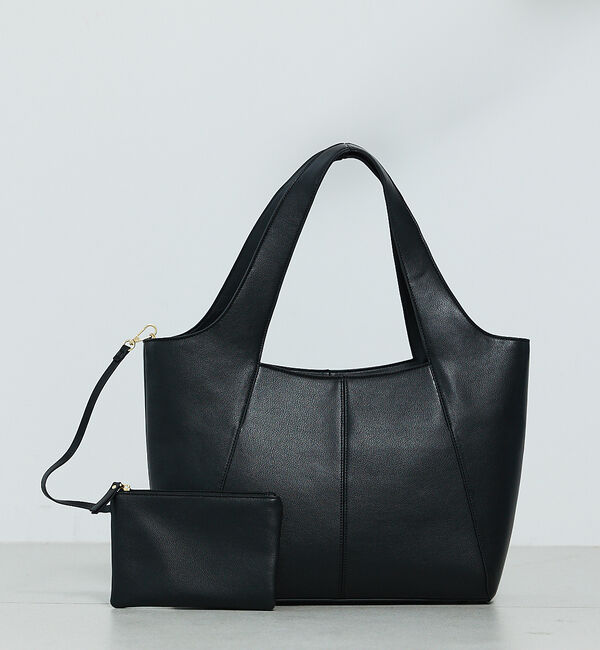 LOWELL things「【kariさんコラボ】ポーチ付き多機能オープントート/A4/通勤/16インチPC」|トートバッグ|