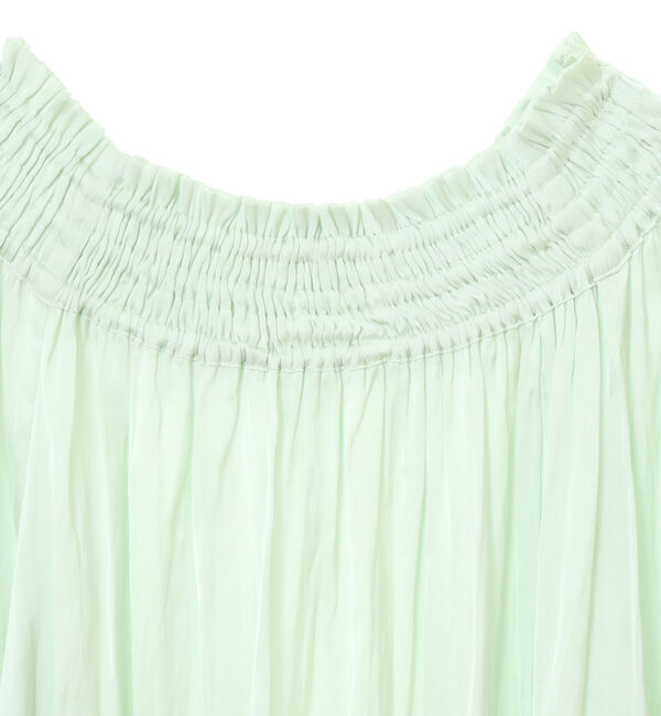 TIARA「ヴィンテージサテンギャザーブラウス」|シャツ・ブラウス|