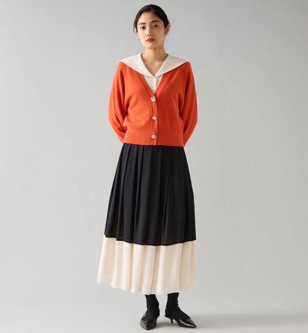 TIARA「ビジューボタンカーディガン」|ニット・セーター|