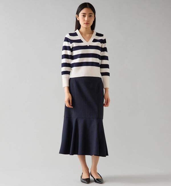 TIARA「Vネックコンパクトニット」|ニット・セーター|