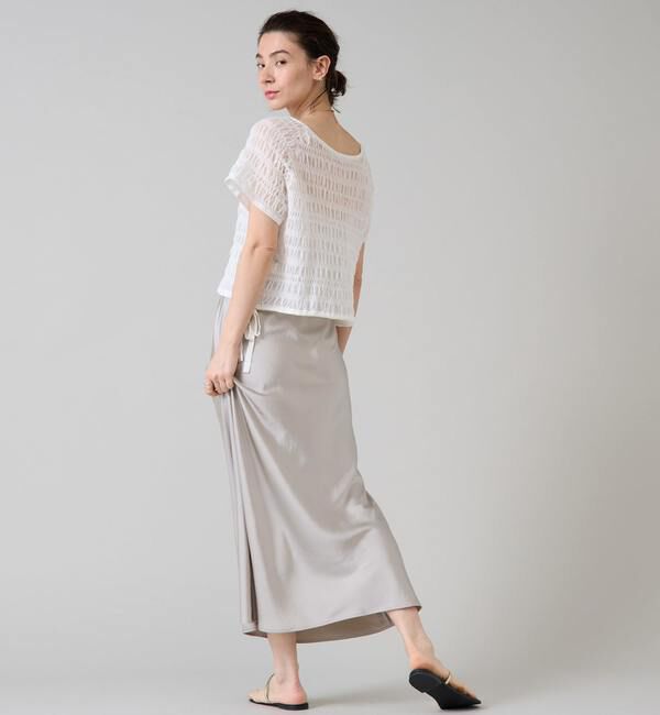 Liesse「《大草直子さん着用》バイアスナロースカート」|スカート|