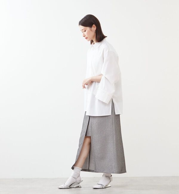 Soffitto「メタリックロングスリットスカート」|スカート|