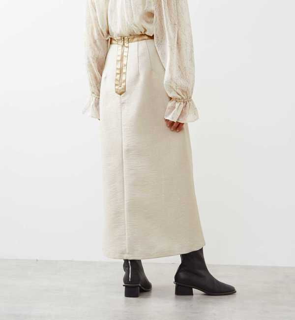 Soffitto「メタリックロングスリットスカート」|スカート|