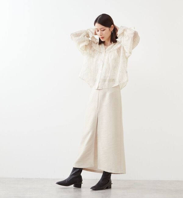 Soffitto「メタリックロングスリットスカート」|スカート|