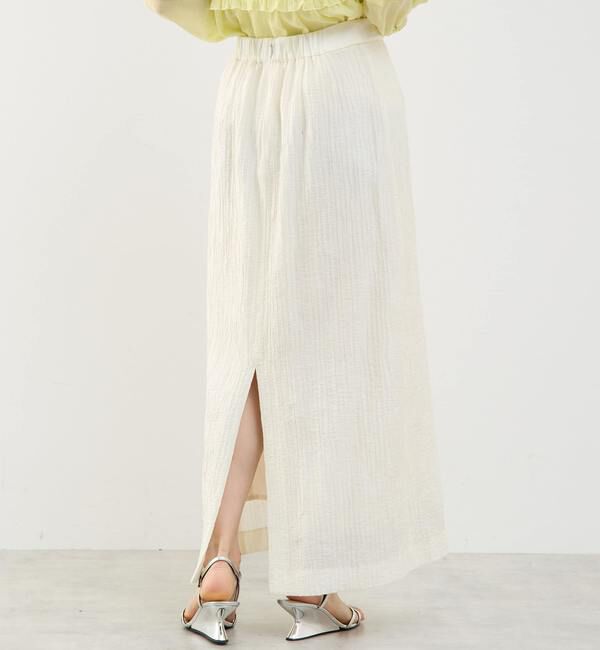 Soffitto「縦プリーツ細見えIラインスカート」|スカート|