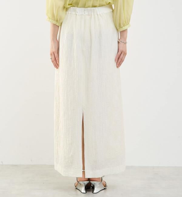 Soffitto「縦プリーツ細見えIラインスカート」|スカート|