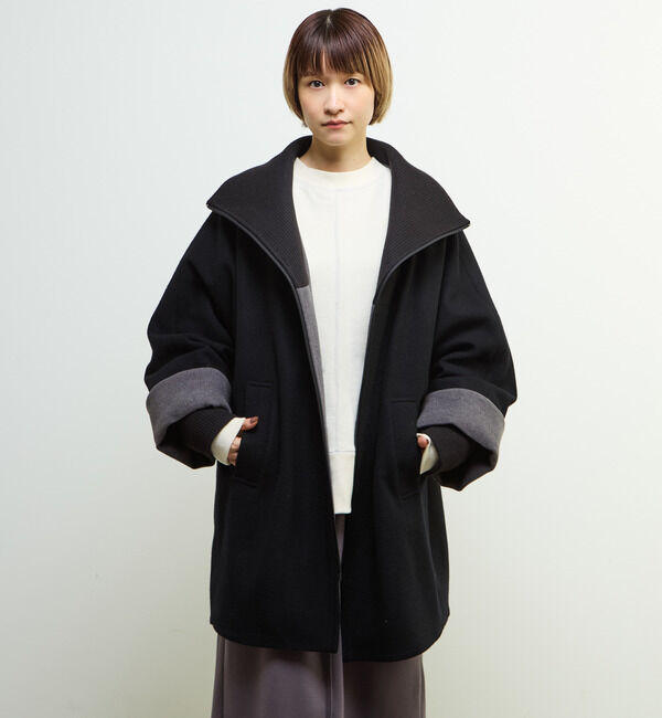 SOFFITTO「【nota della mano sinistra（ノータ デラ マノ シニストラ）】ドルマンファスナーハイネックコート」|その他|