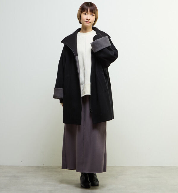 SOFFITTO「【nota della mano sinistra（ノータ デラ マノ シニストラ）】ドルマンファスナーハイネックコート」|その他|