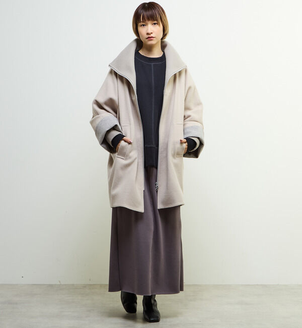 SOFFITTO「【nota della mano sinistra（ノータ デラ マノ シニストラ）】ドルマンファスナーハイネックコート」|その他|