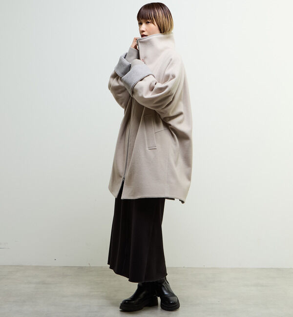 SOFFITTO「【nota della mano sinistra（ノータ デラ マノ シニストラ）】ドルマンファスナーハイネックコート」|その他|