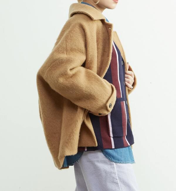 SOFFITTO「モヘヤ混コクーンシャギーコート」|その他|