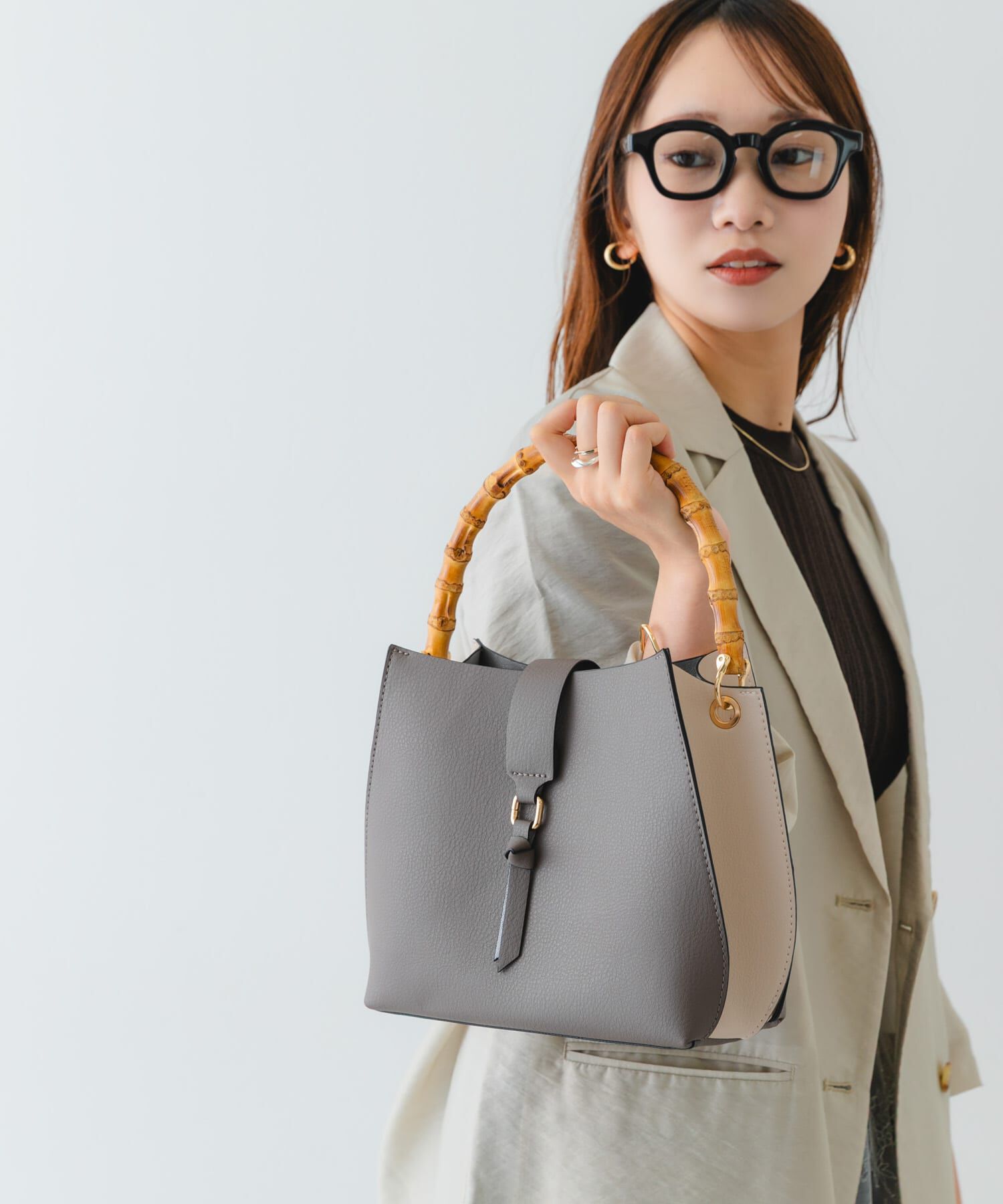 RODE SKO「バンブーワンハンドルバッグ」|ハンドバッグ|