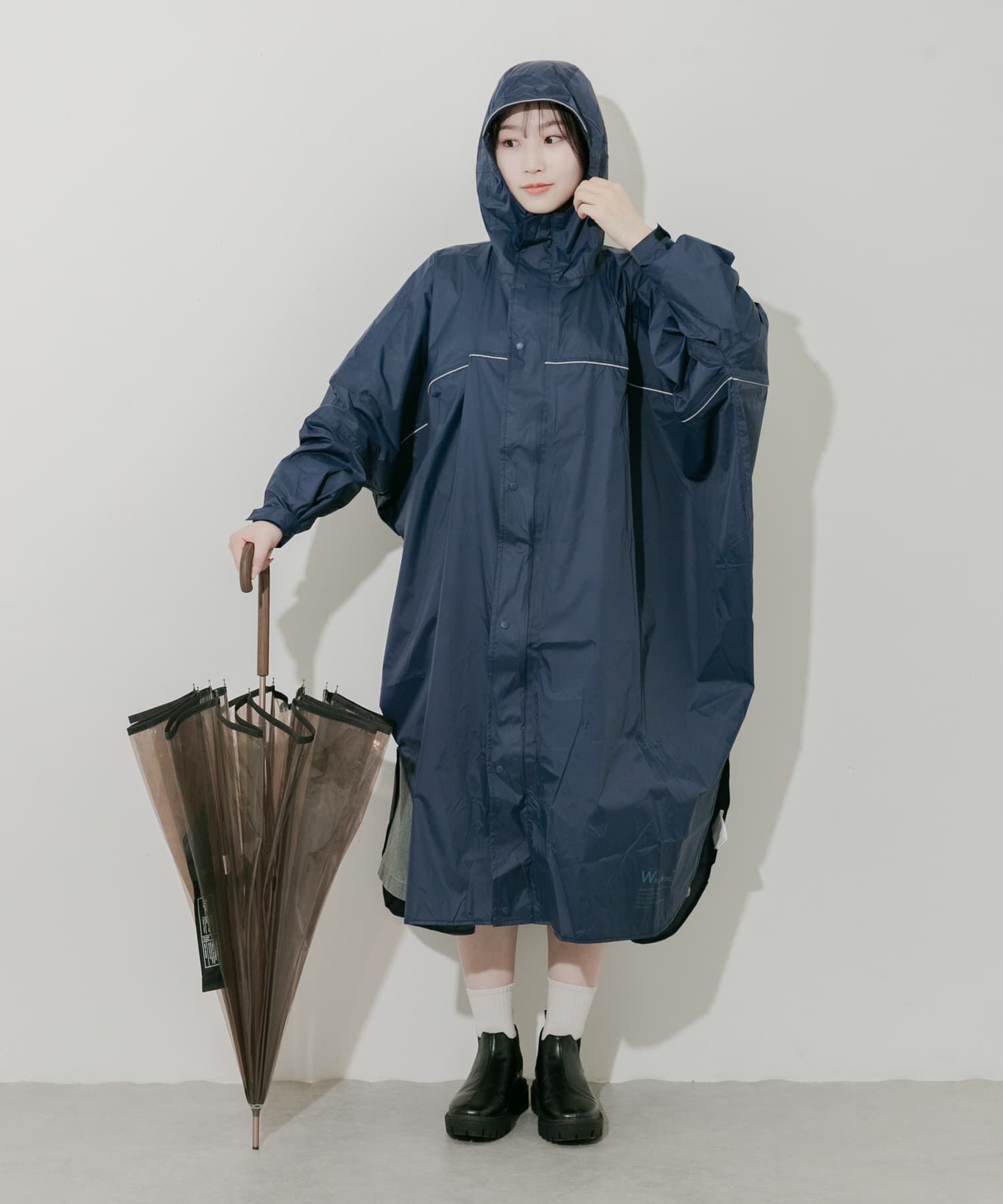 SMELLY「『WEB限定』『ユニセックス』Wpc.　バイシクルスリーブポンチョ」|ポンチョ・ケープ|