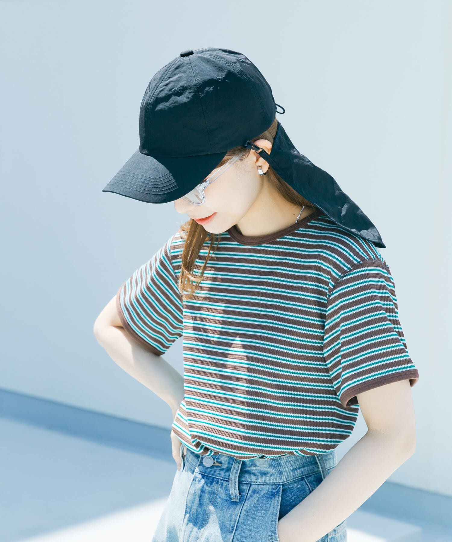 SMELLY「『撥水/UVカット』サンシェードキャップ」|キャップ・キャスケット|