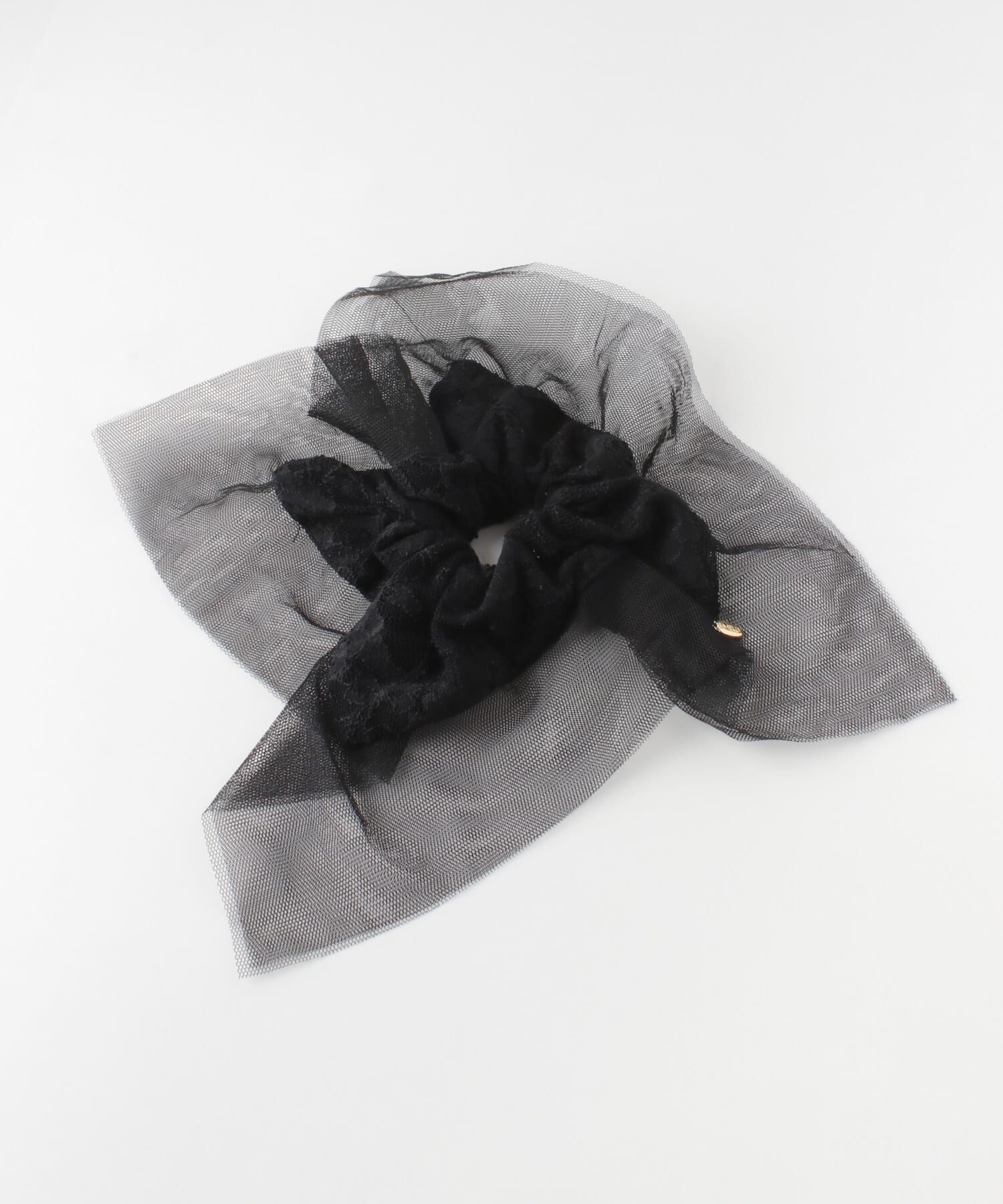 SMELLY「チュールレーススクエアシュシュ」|ヘアゴム・シュシュ|