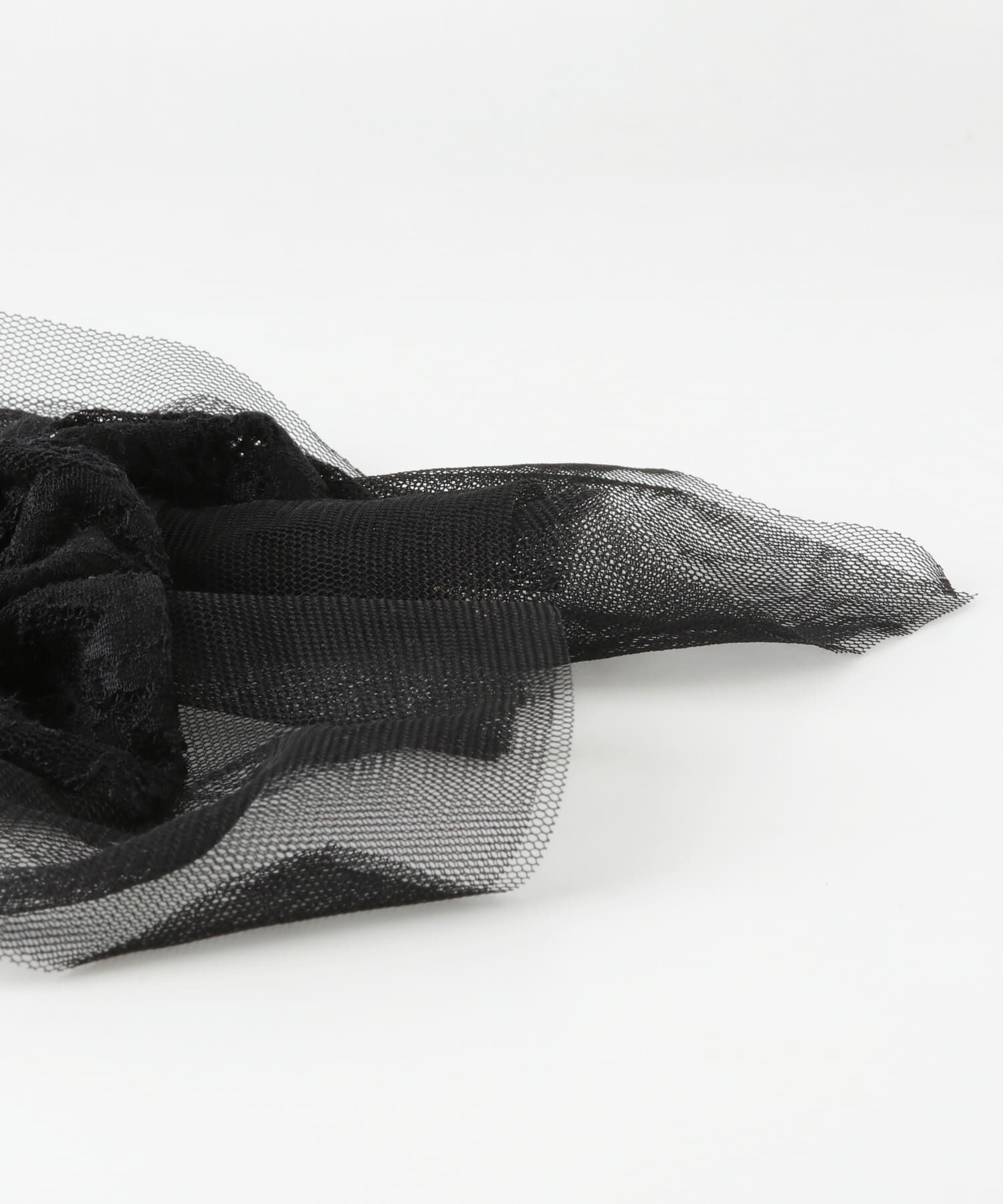 SMELLY「チュールレーススクエアシュシュ」|ヘアゴム・シュシュ|