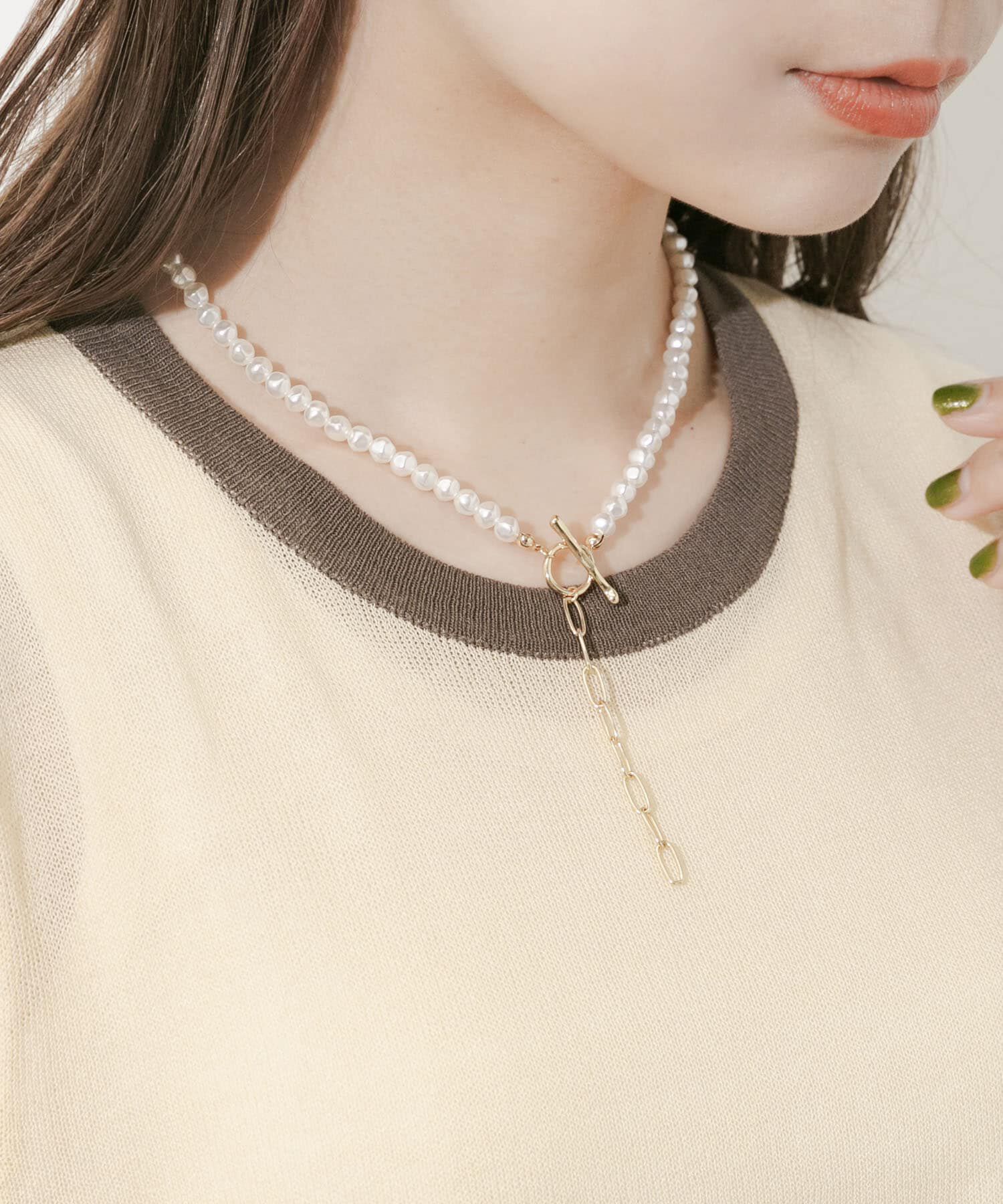 SMELLY「マルチウェイパールネックレス」|ネックレス|
