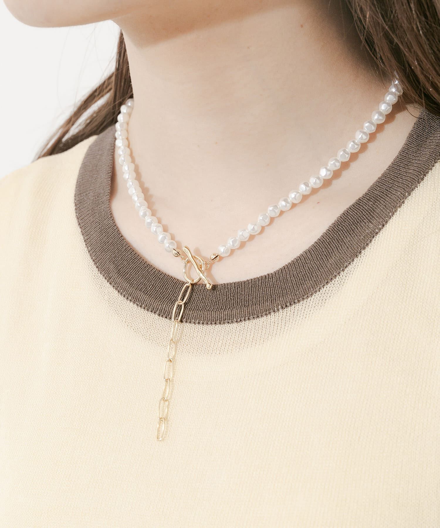 SMELLY「マルチウェイパールネックレス」|ネックレス|