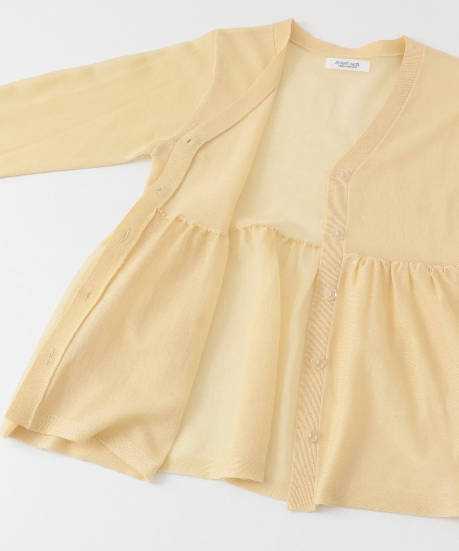 Sonny Label 「シアーペプラムニットカーディガン」|カーディガン|