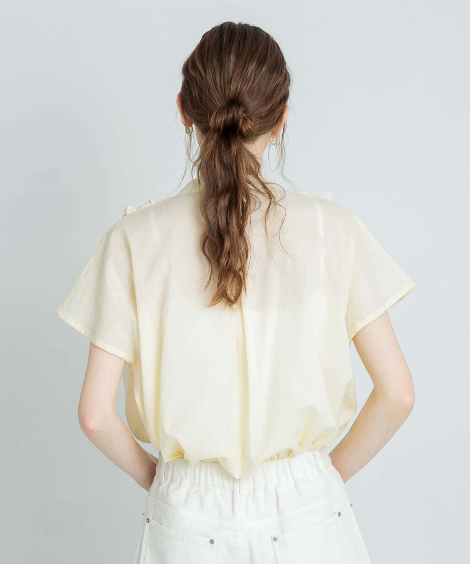 Sonny Label 「エアリーコットンフリルフレンチシャツブラウス」|シャツ・ブラウス|