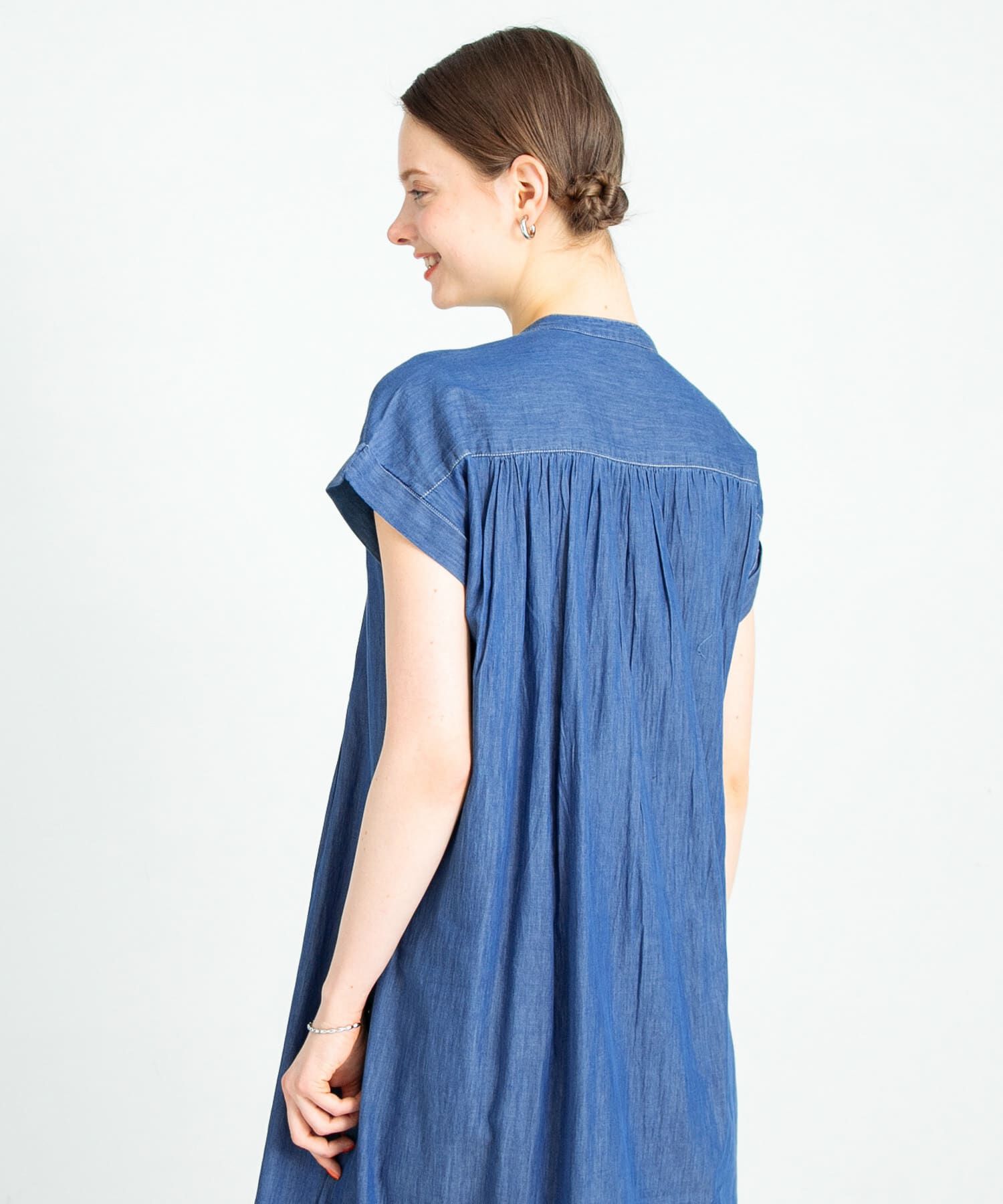 Sonny Label 「デニムピンタックヨークフレンチワンピース」|ワンピース|